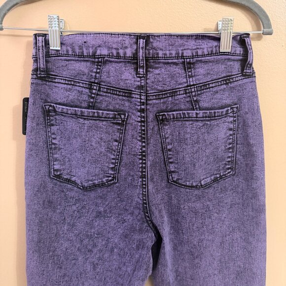 Fashion Nova Purple Washed Jeans 5 - Picture 4 of 5